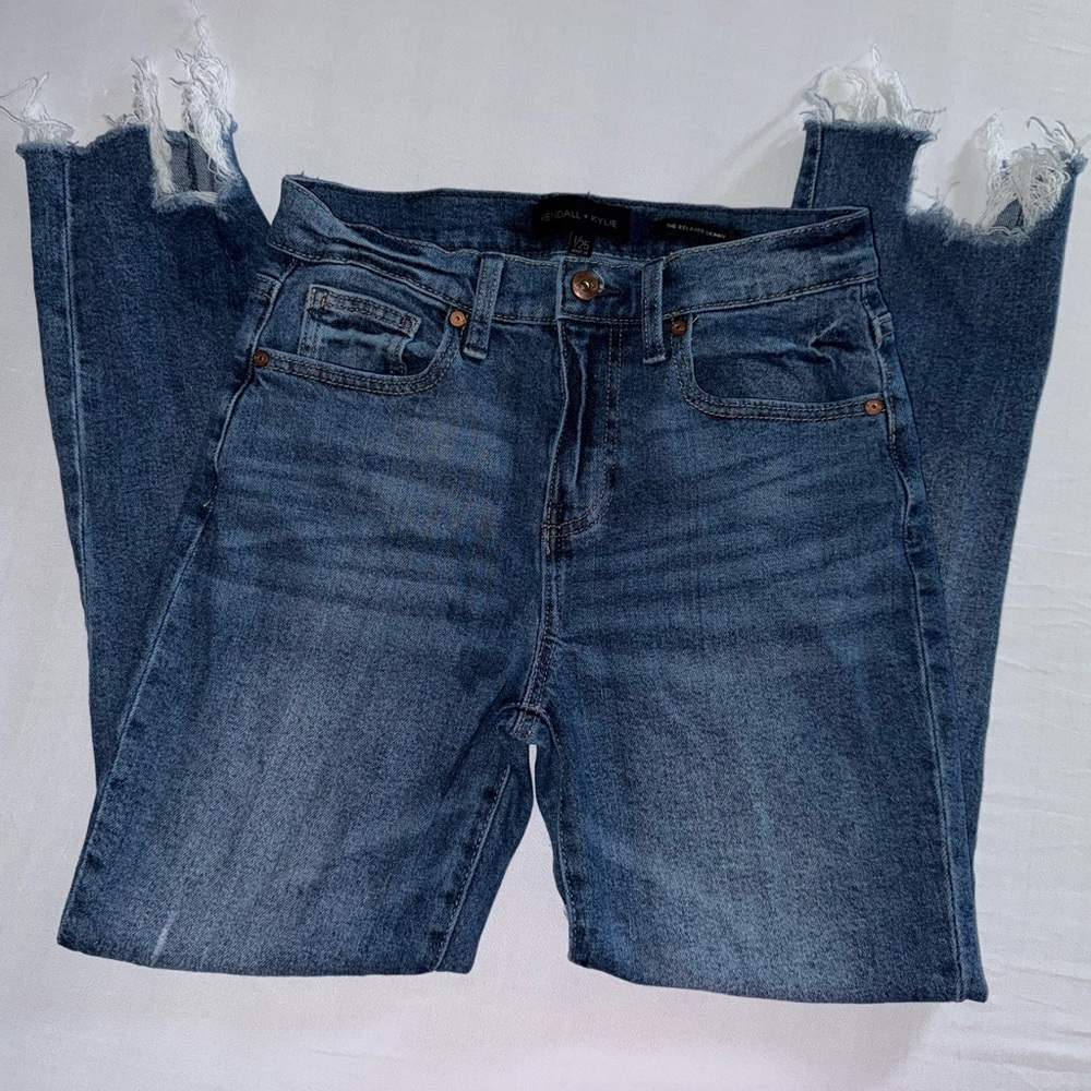 Kendall & Kylie Distressed Skinny Jeans